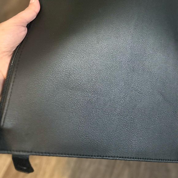 BEIS LARGE WORK TOTE BAG CROC BLACK - Picture 4 of 5